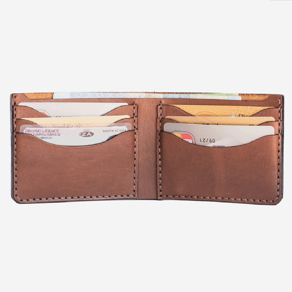 Bifold Leather Wallet - Tan