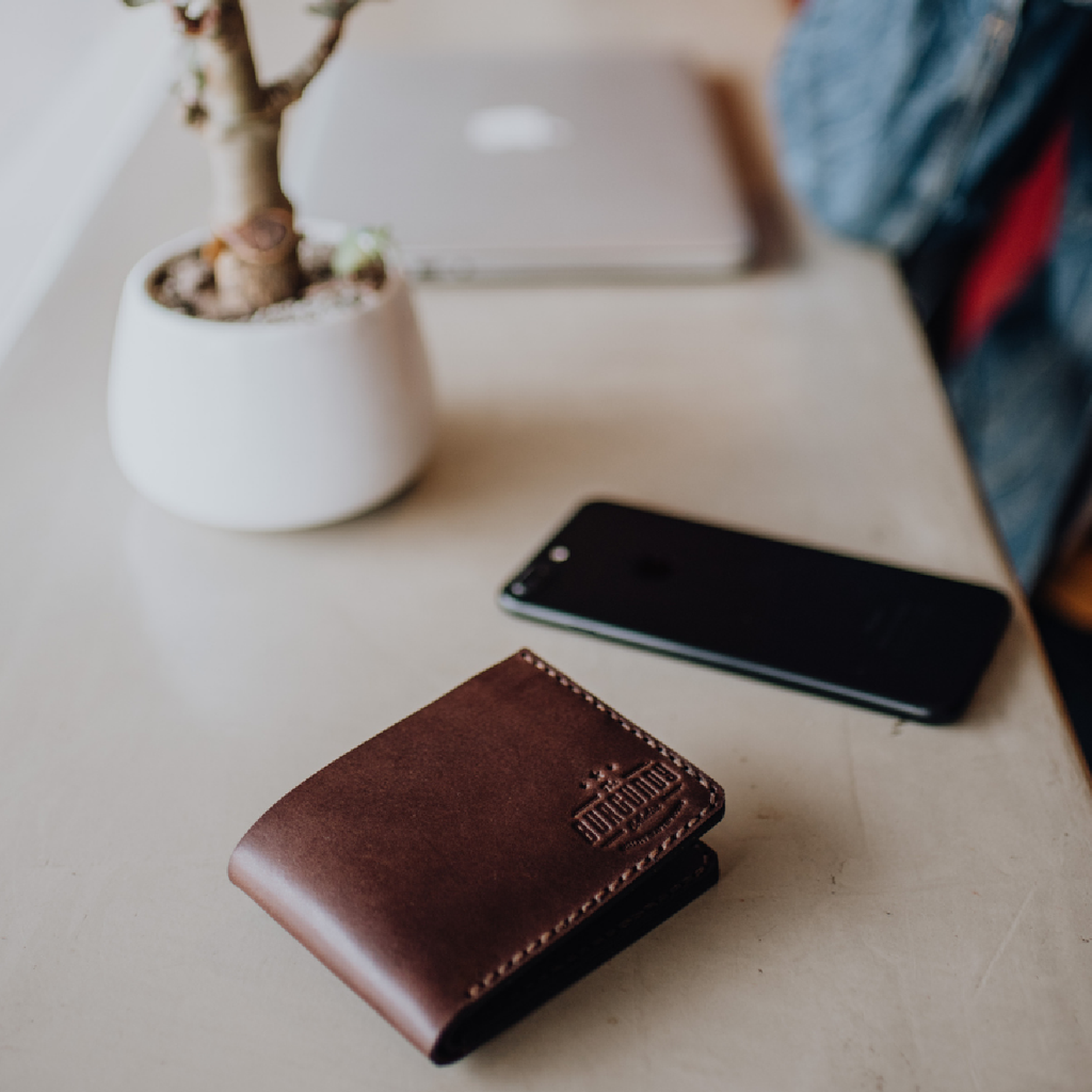 Bifold Leather Wallet - Tan
