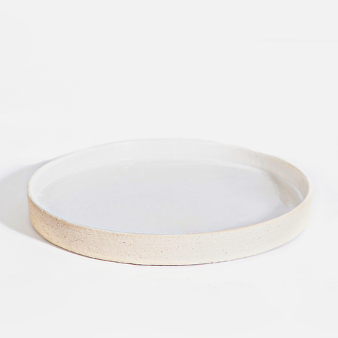 Organic Dinner Plate - Satin White