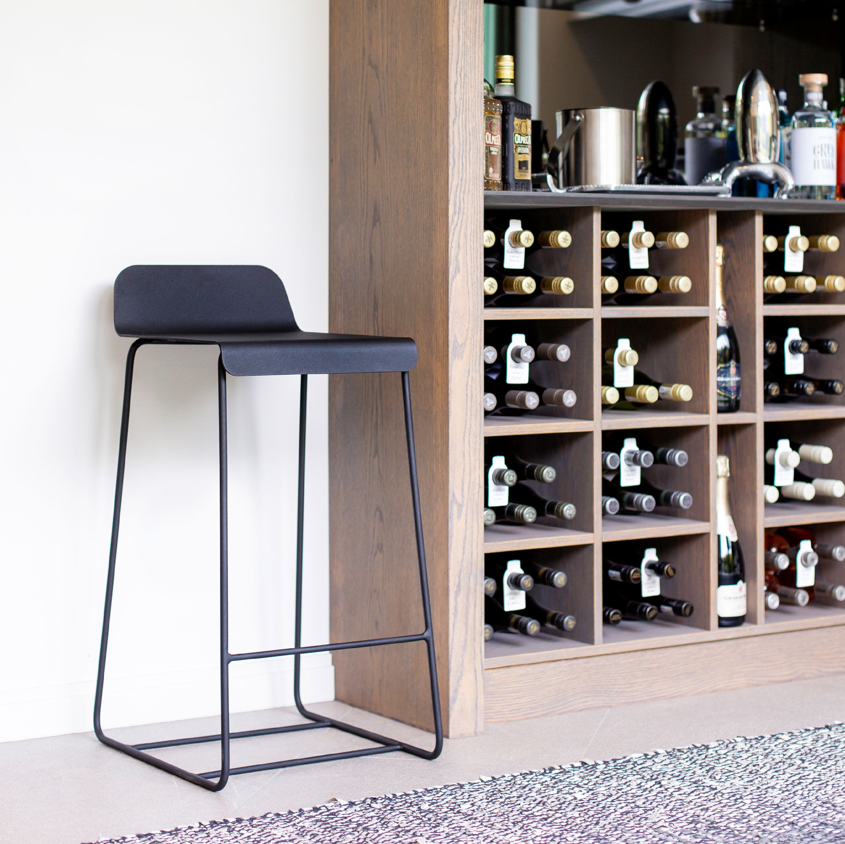 Stockholm Kitchen Stool Combo - Ferro Black