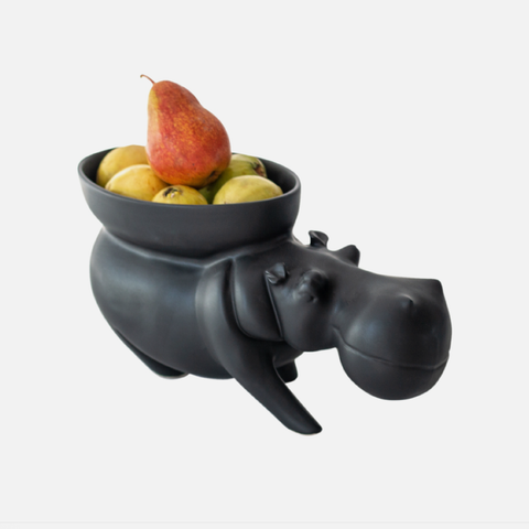 Huberta Hippo Bowl - Black
