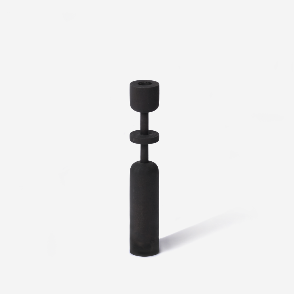 Leisurely Ladies Candle Holder - Black