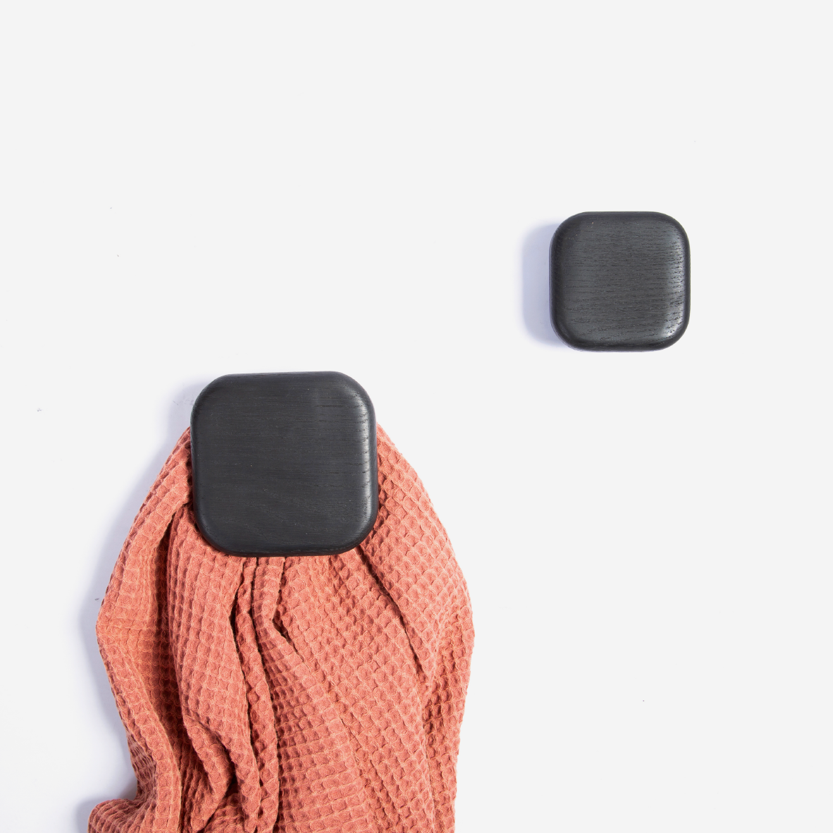 Squared Wall Hooks - Ebony