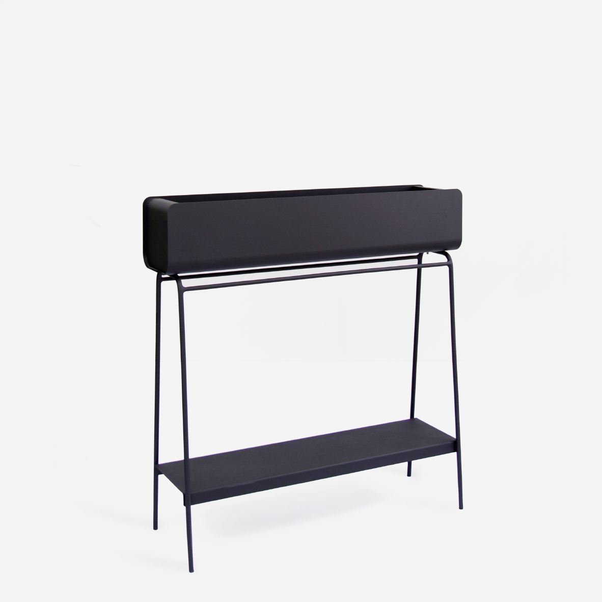 Ava Barrel Planter - Black