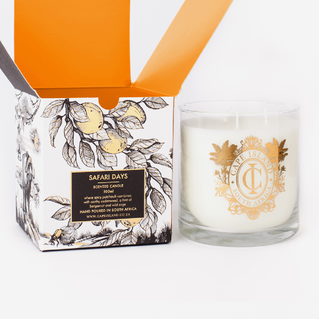 Large Candle - Safari Days