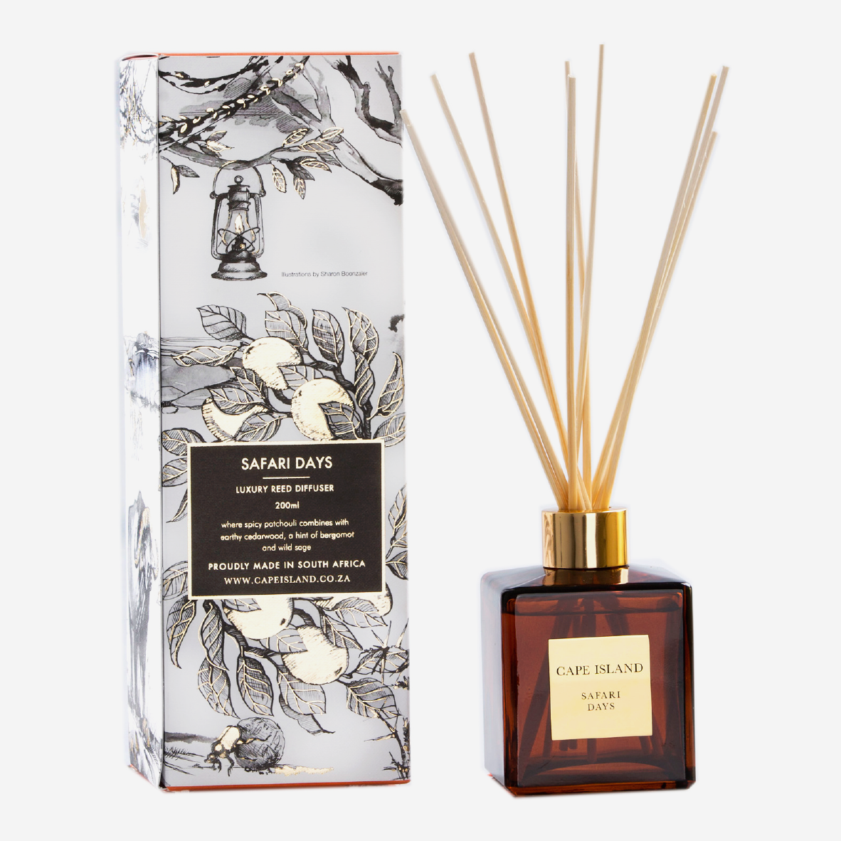 Illustrated Fragrance Diffuser - Safari Days