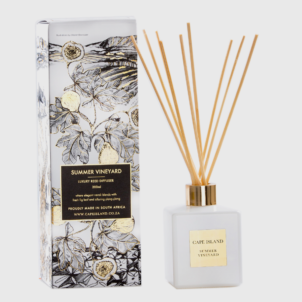 Illustrated Fragrance Diffuser - Summer Vineyard